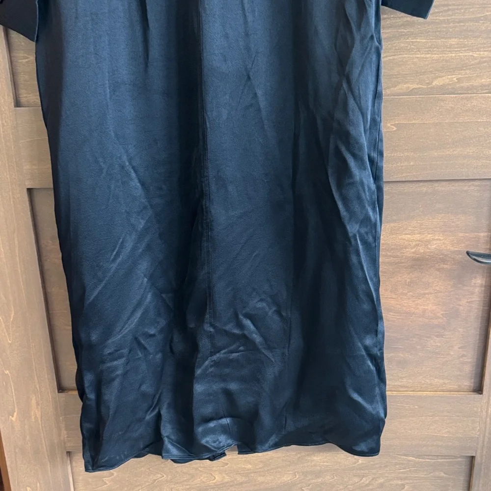 J. Crew Black Maxi Dress with Gold Buttons - Picture 8 of 10